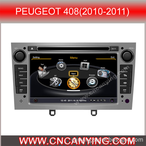 Special Car DVD Player for Peugeot 408 (2010-2011) with GPS, Bluetooth. with A8 Chipset Dual Core 1080P V-20 Disc WiFi 3G Internet (CY-C083)